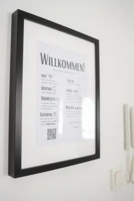 Ein Zertifikat, Auszeichnung, Logo oder anderes Dokument, das in der Unterkunft Apartment Koblenz nähe Uni und BWZK ausgestellt ist