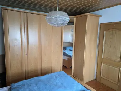 Ein Bett oder Betten in einem Zimmer der Unterkunft Ferienhaus Brigitte