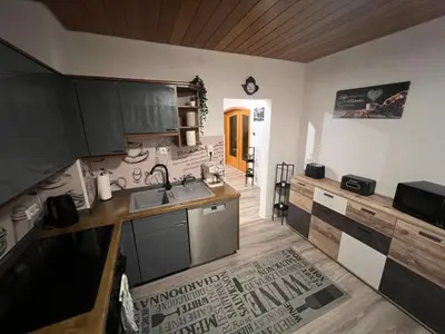 Küche/Küchenzeile in der Unterkunft 2 Zimmer Ferienwohnung Denis 2