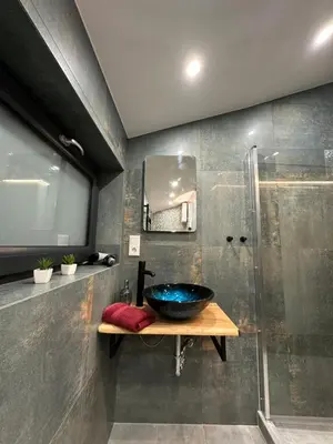 Ein Badezimmer in der Unterkunft Relaxen im Weindorf Mayschoß Fewo 3