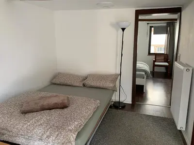 Ein Bett oder Betten in einem Zimmer der Unterkunft Fischerhaus in der Altstadt