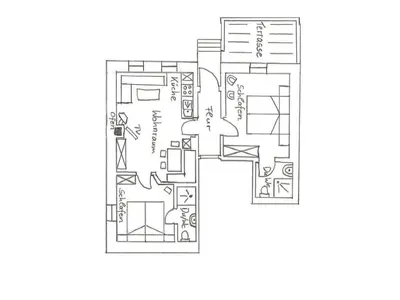 Grundriss der Unterkunft Holiday apartment 