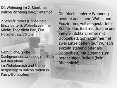 Grundriss der Unterkunft Haus Rheinglück 