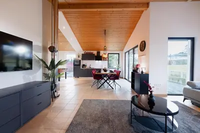 TV/Unterhaltungsangebot in der Unterkunft Racing-Chalet (Ferienhaus)