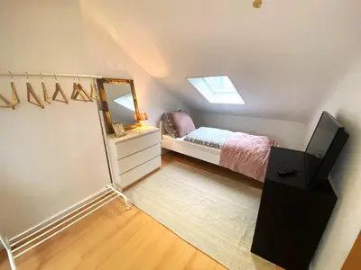 Ein Bett oder Betten in einem Zimmer der Unterkunft Ferienhaus Mohini