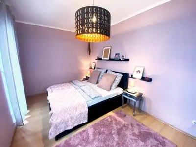 Ein Bett oder Betten in einem Zimmer der Unterkunft Ferienhaus Mohini