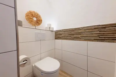 Ein Badezimmer in der Unterkunft Racing-Apartment (Ferienwohnung)