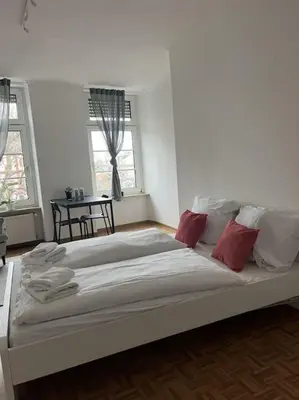 Ein Bett oder Betten in einem Zimmer der Unterkunft Charmante Altstadtwohnung im Zentrum