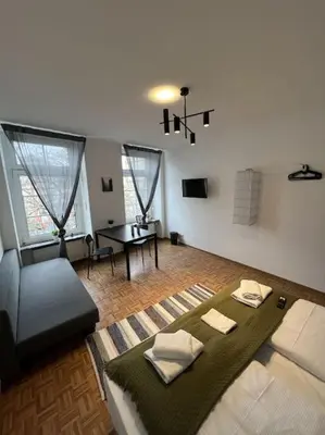Ein Bett oder Betten in einem Zimmer der Unterkunft Charmante Altstadtwohnung im Zentrum