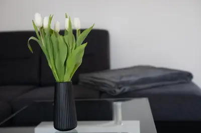 Ein Sitzbereich in der Unterkunft Ferienwohnung Krist