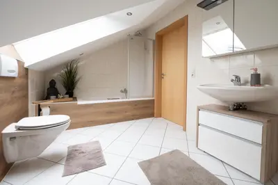 Ein Badezimmer in der Unterkunft Ferienwohnung Krist