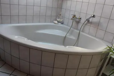 Ein Badezimmer in der Unterkunft FeWo bei Idar-Oberstein in 55758 Di ckesbach