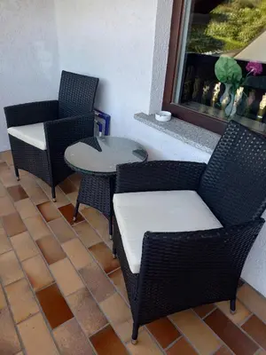 Ein Sitzbereich in der Unterkunft FeWo bei Idar-Oberstein in 55758 Di ckesbach