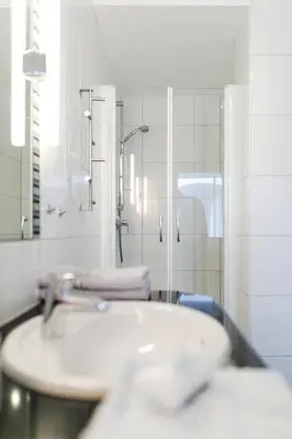 Ein Badezimmer in der Unterkunft Ferienhaus Panorama Mosel