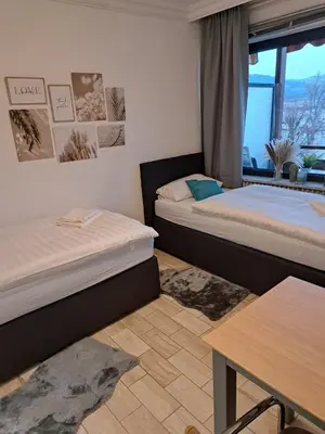 Ein Bett oder Betten in einem Zimmer der Unterkunft Apartment 22