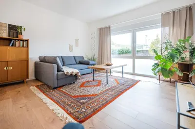 Ein Sitzbereich in der Unterkunft Koblenz' Größte, 5 SZ, HBF, ideal für Gruppen & Firmen