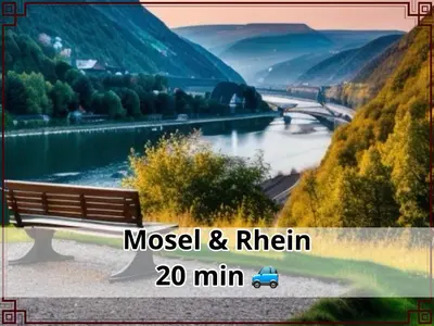 Naturlandschaft in der Nähe der Ferienwohnung
