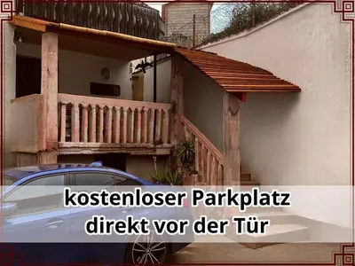 Das Gebäude in dem sich die Ferienwohnung befindet