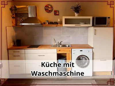 Küche/Küchenzeile in der Unterkunft Romantisches Asia-Apartment zwischen Mosel & Rhein - SmallSaigon