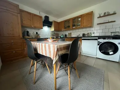 Küche/Küchenzeile in der Unterkunft Ferienwohnung Panorama Oberkirn