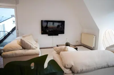 Ein Sitzbereich in der Unterkunft Suite Katharina
