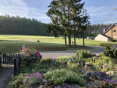 Ein Garten an der Unterkunft Ferienwohnung Herding