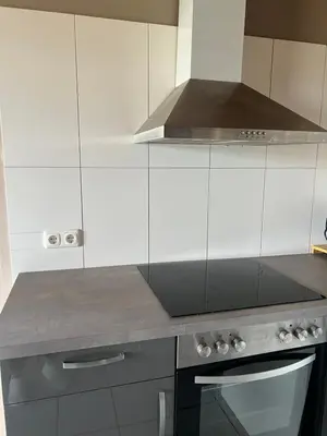 Küche/Küchenzeile in der Unterkunft Ferienwohnung Pfalzblick
