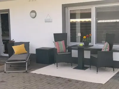Ein Sitzbereich in der Unterkunft Kleine Auszeit