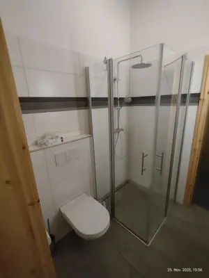 Ein Badezimmer in der Unterkunft Ferienhaus Merlin