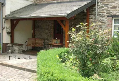 Ein Garten an der Unterkunft Fuchsdomizil