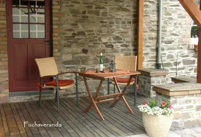 Ein Patio oder anderer Außenbereich in der Unterkunft Fuchsdomizil