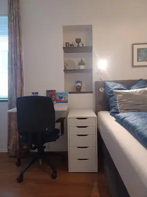 Ein Bett oder Betten in einem Zimmer der Unterkunft Luxus Ferienhaus Janina