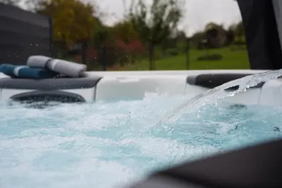 Der Swimmingpool an oder in der Nähe von Ferienwohnung 