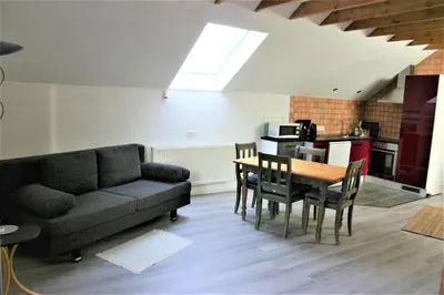 Ein Sitzbereich in der Unterkunft Apartment Kraemer Dax