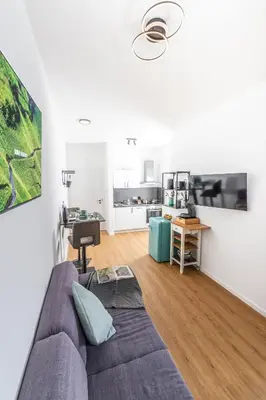 Küche/Küchenzeile in der Unterkunft Apartment Weingut Dr Hermann I