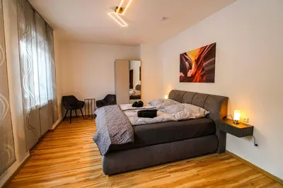 Ein Sitzbereich in der Unterkunft Exklusive Moselidylle: Fewo mit traumhaftem Staustufenblick, Netflix, Terrasse