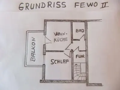 Grundriss der Unterkunft Appealing apartment in Lösnich