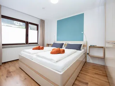 Ein Bett oder Betten in einem Zimmer der Unterkunft Tranquil apartment in Zell-Kaimt