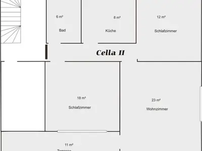 Grundriss der Unterkunft Tranquil apartment in Zell-Kaimt
