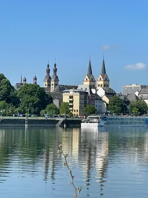 Blick auf einen Fluss in der Nähe der Ferienwohnung