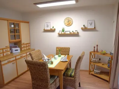 Ein Sitzbereich in der Unterkunft Holiday home in Wilsecker with private terrace
