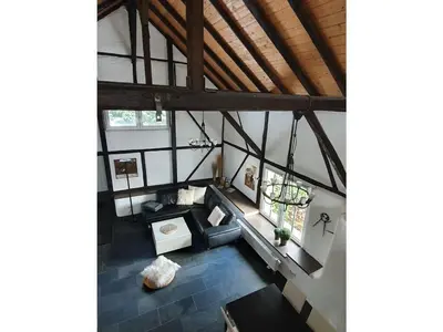 Ein Sitzbereich in der Unterkunft Cosy apartment in Nohfelden