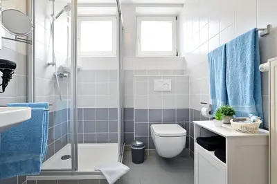 Ein Badezimmer in der Unterkunft Gästehaus St. Martin