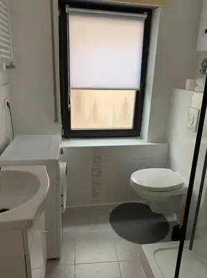 Ein Badezimmer in der Unterkunft Ellerbachblick in der Altstadt