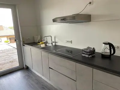Küche/Küchenzeile in der Unterkunft Ferienwohnung Lara