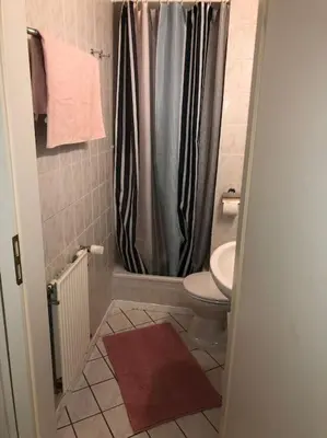 Ein Badezimmer in der Unterkunft Fachwerkhaus Kürbis Bacharach