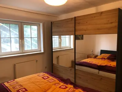 Ein Bett oder Betten in einem Zimmer der Unterkunft Unter den Weinbergen