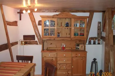 Küche/Küchenzeile in der Unterkunft Wohnung am Rheinsteig