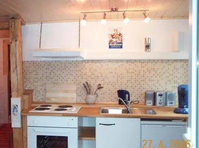 Küche/Küchenzeile in der Unterkunft Wohnung am Rheinsteig