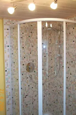 Ein Badezimmer in der Unterkunft Wohnung am Rheinsteig